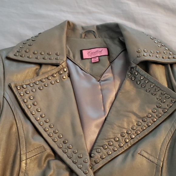 Excelled Collection 3/4 Length Leather Jacket - Picture 4 of 8